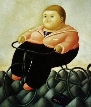 Fernando Botero Painting - Bicicleta Fernando Botero